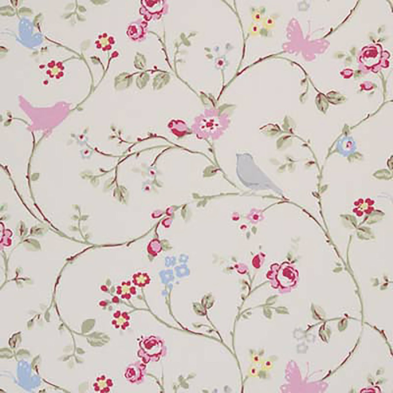 Bird Trail — Grey fabric